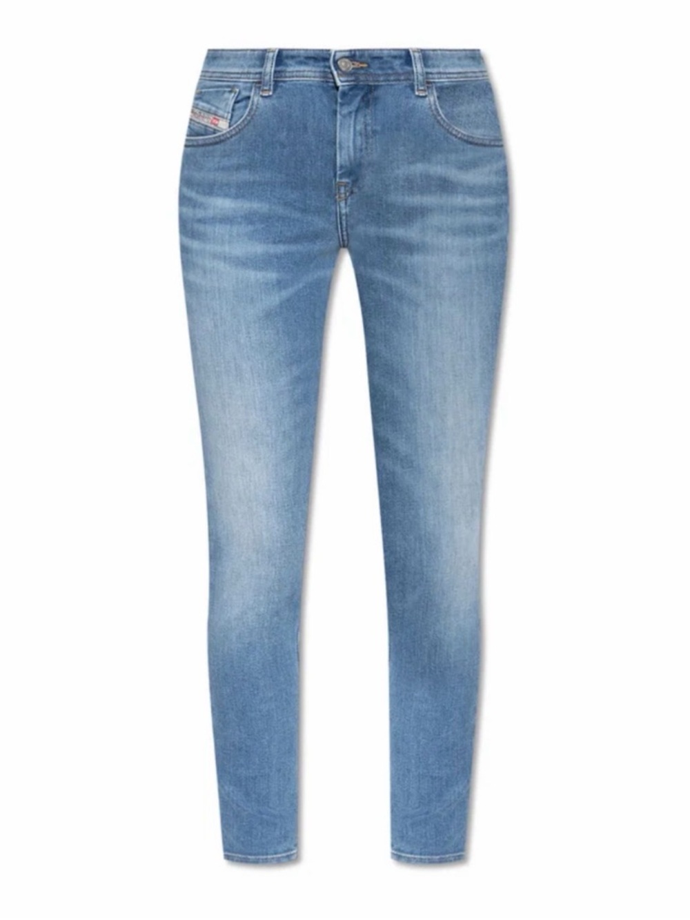 NWT Diesel 2017 Slandy Skinny Jeans  Light Wash Stretch Designer Denim